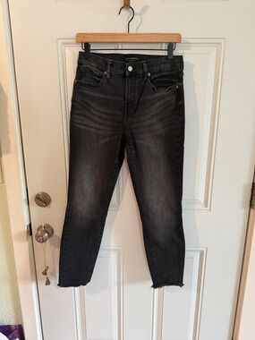 Lucky Brand Black Washed Cropped Skinny Jeans